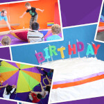 A large birthday cake and all sorts of fun kids activities.