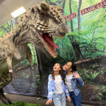 Two children at Jurassic Quest, Pleasanton.